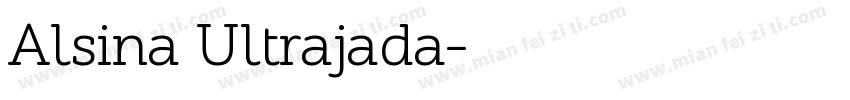 Alsina Ultrajada字体转换